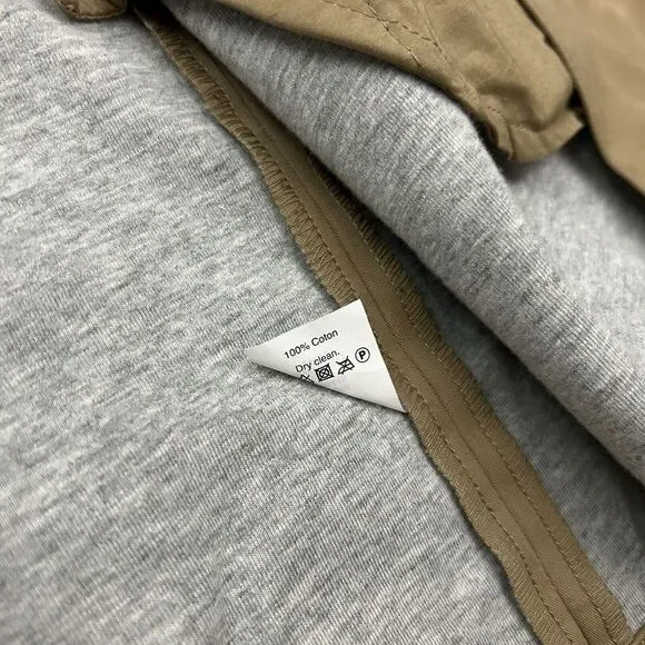 J CREW Factory Double Breasted Trench Coat Jacket Khaki Tan Women's Size 6 - Picture 7 of 11